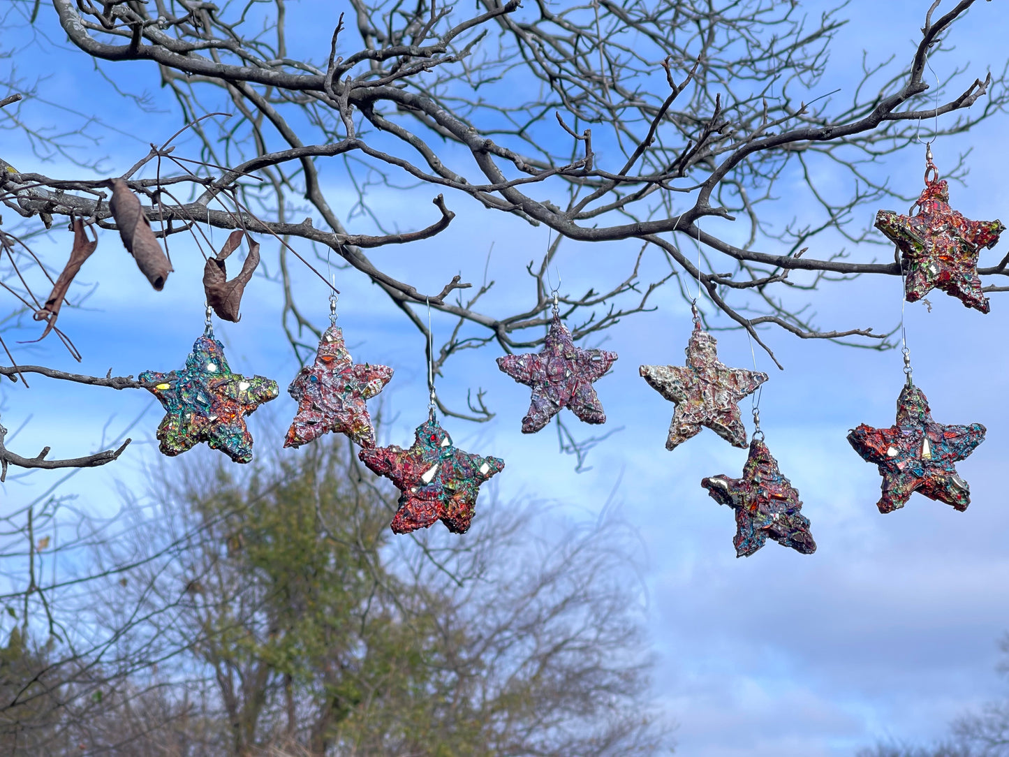 Industrial chic star ornament