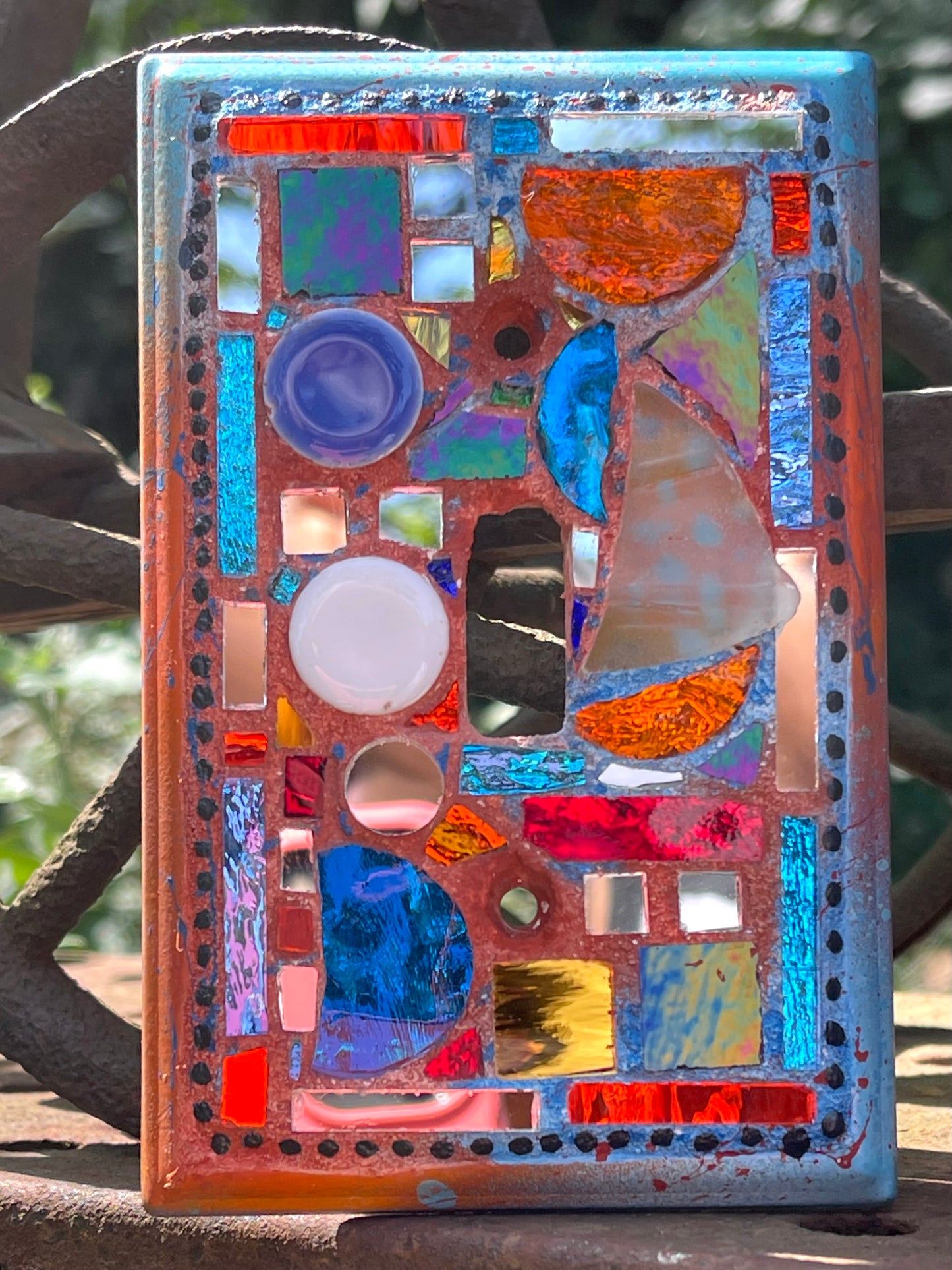 Santa Fe Rain Cloud Mosaic Single Toggle Light Switch