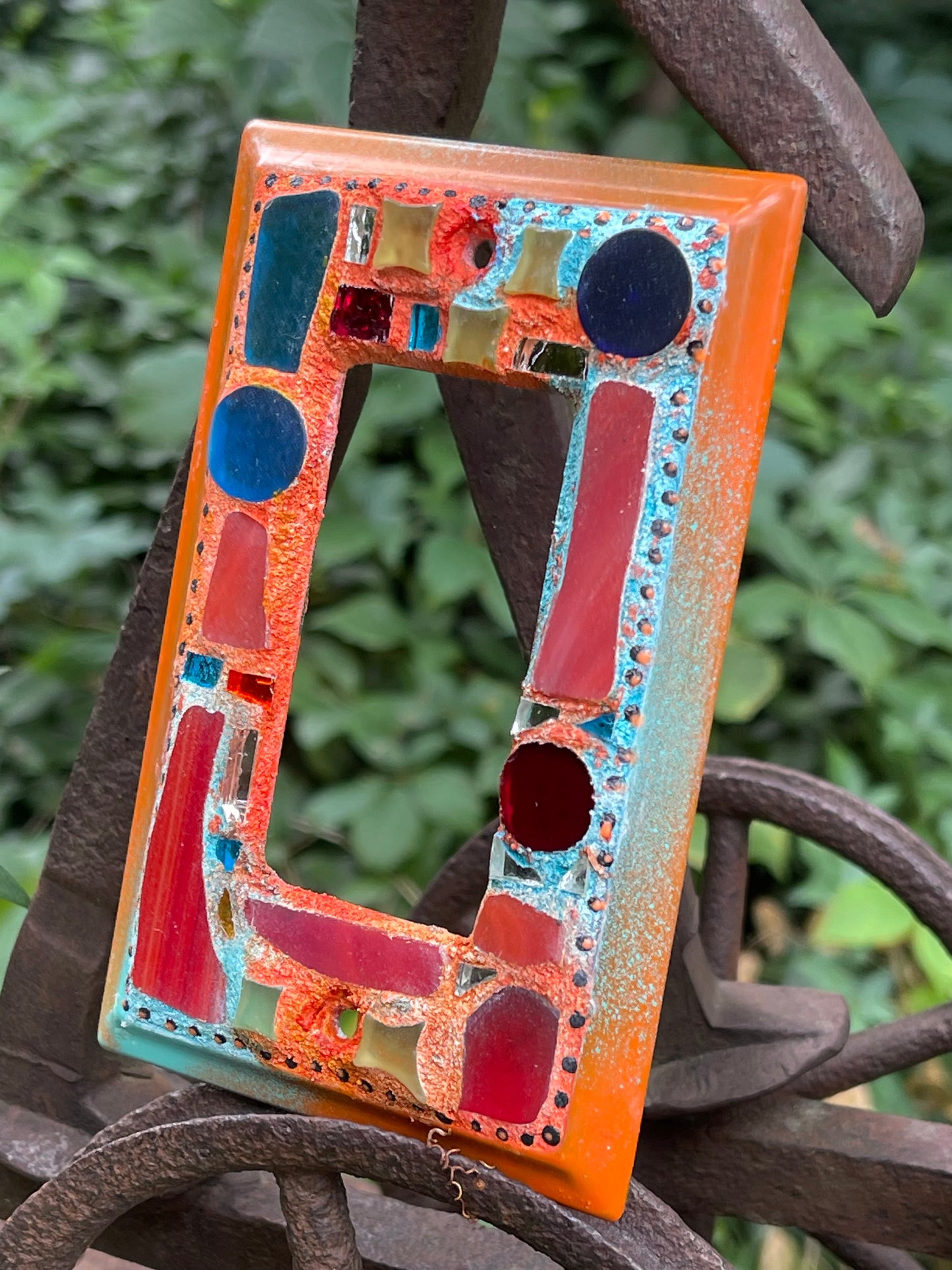 Single Rocker Contemporary Mosaic Light Switch Cover