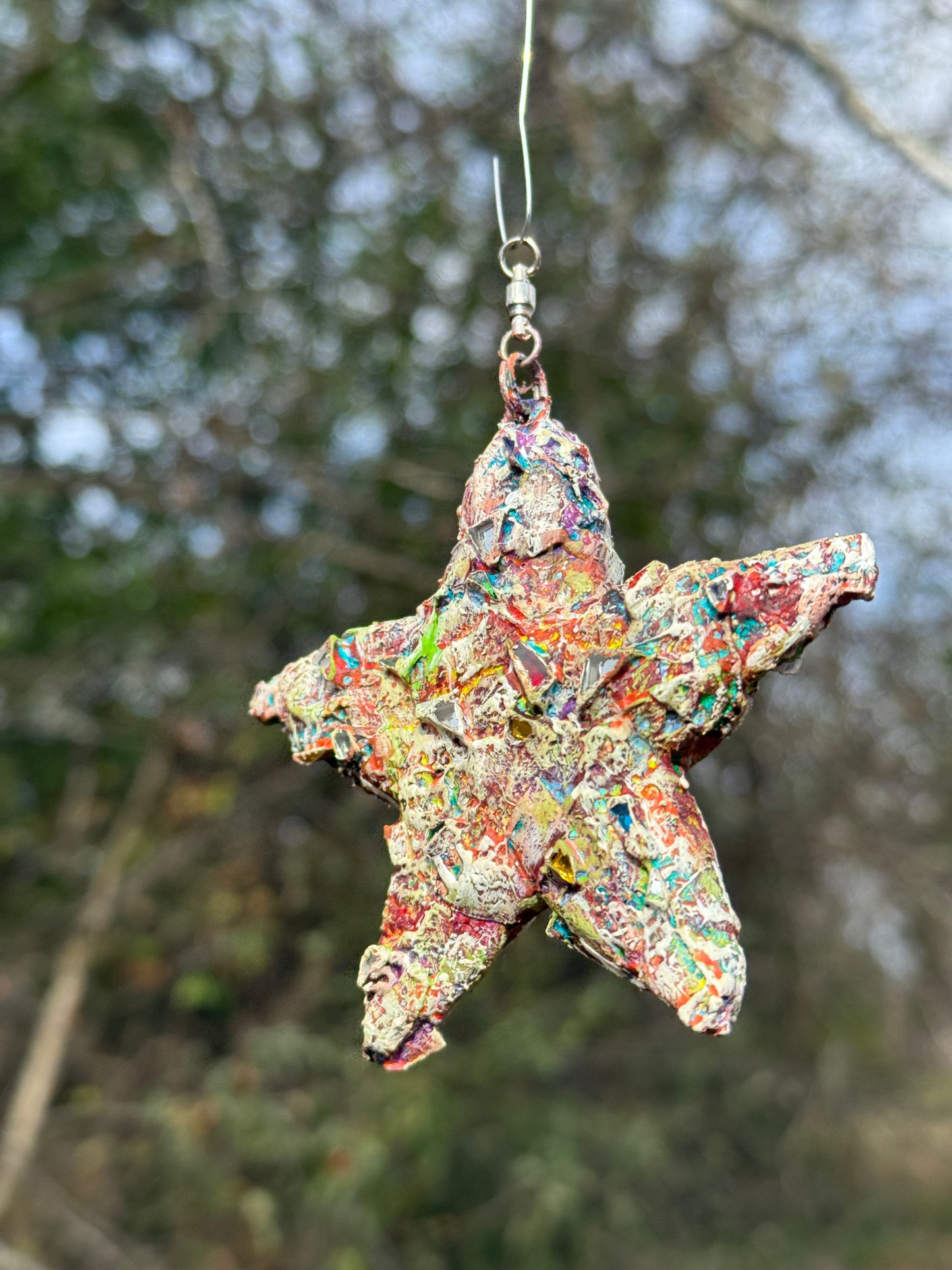 Industrial chic star ornament