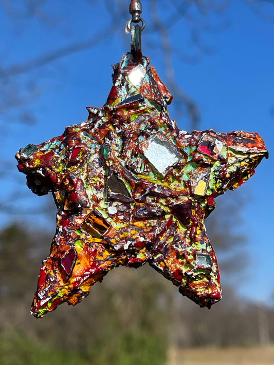 Industrial Chic Star Ornament