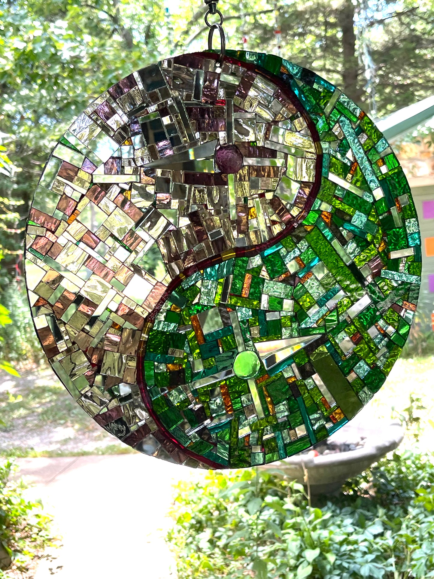 Yin Yang 14” Mosaic Sun Catcher