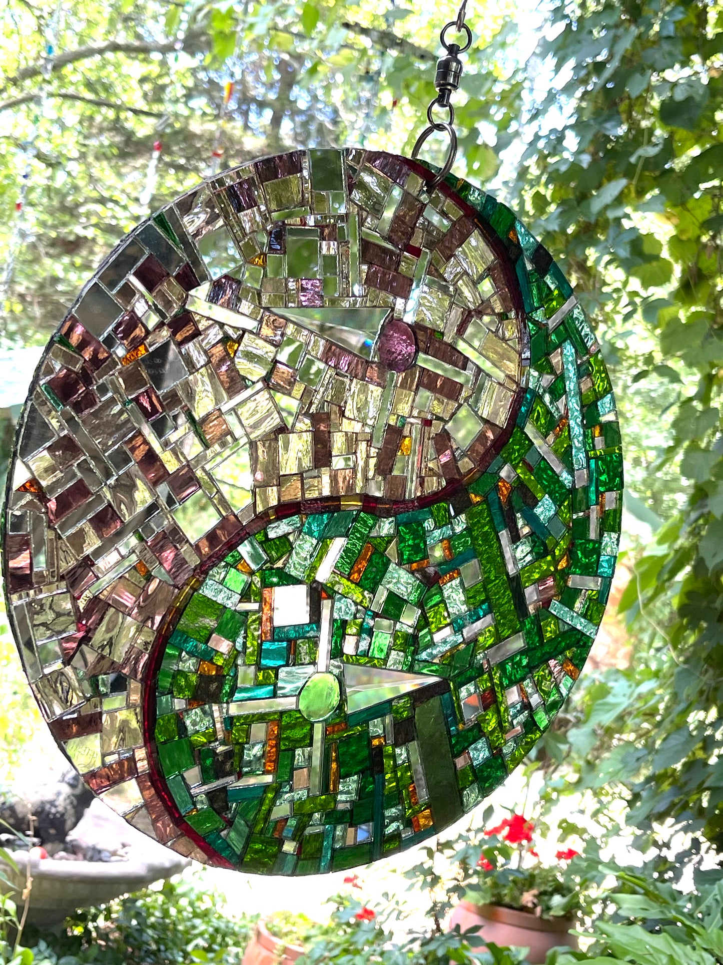 Yin Yang 14” Mosaic Sun Catcher