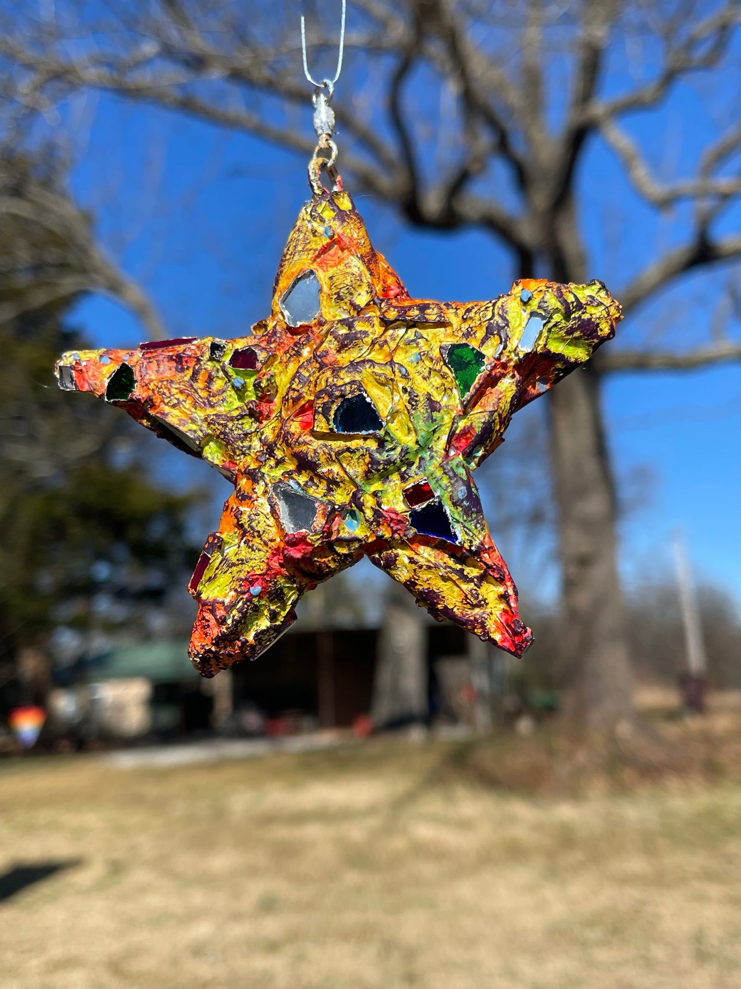 Crunchy repurposed bottle cap star