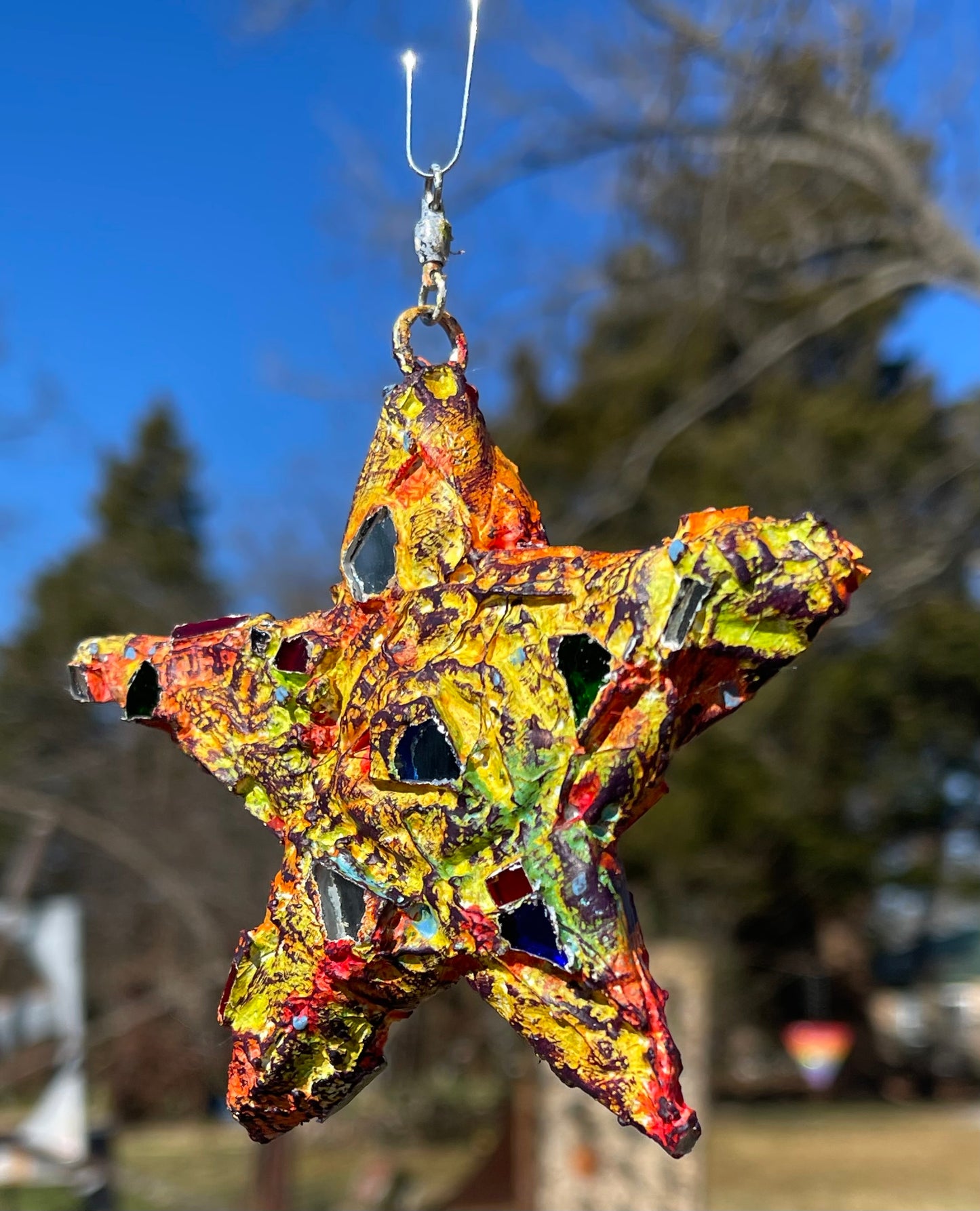 Crunchy repurposed bottle cap star
