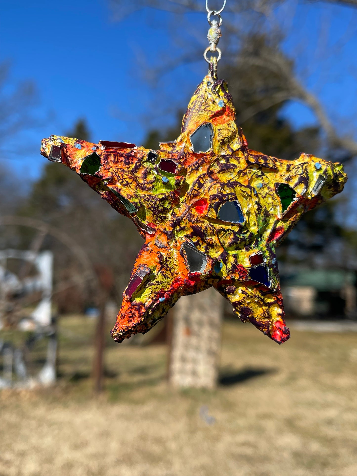 Crunchy repurposed bottle cap star