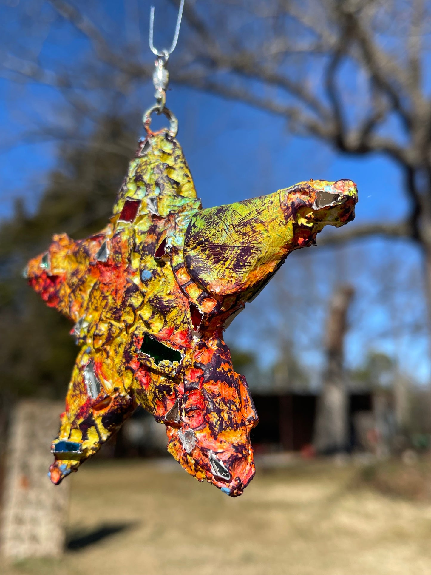 Crunchy repurposed bottle cap star