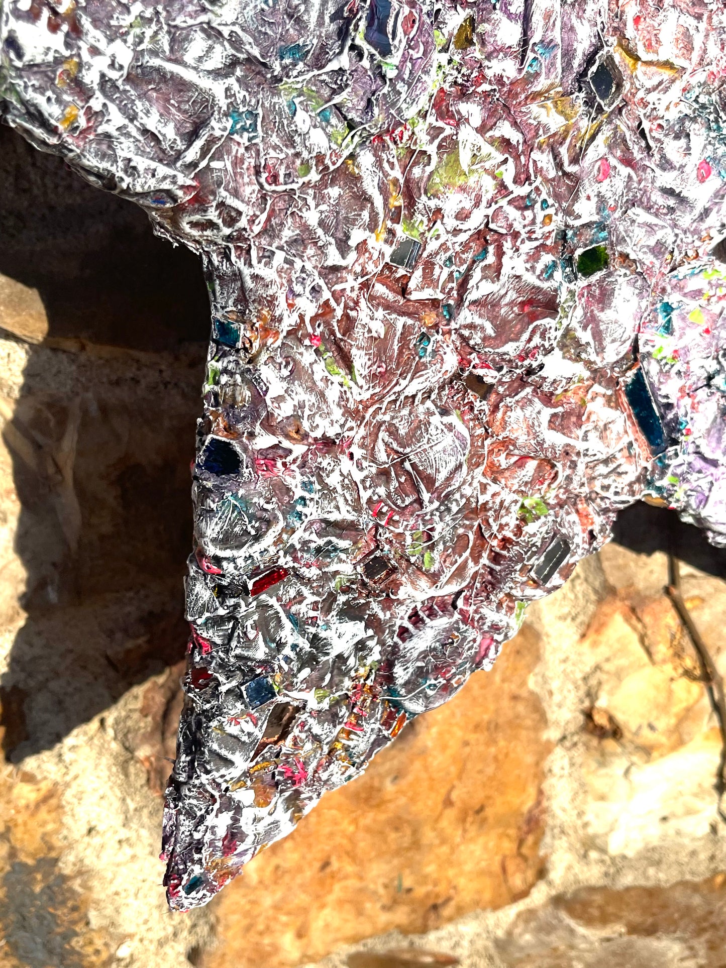 Industrial chic repurposed 17” bottle cap star