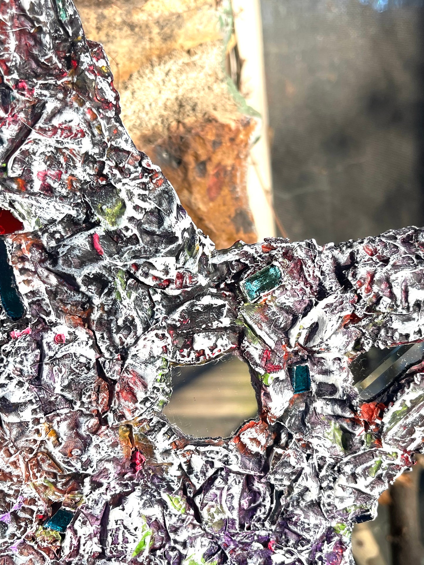 Industrial chic repurposed 17” bottle cap star