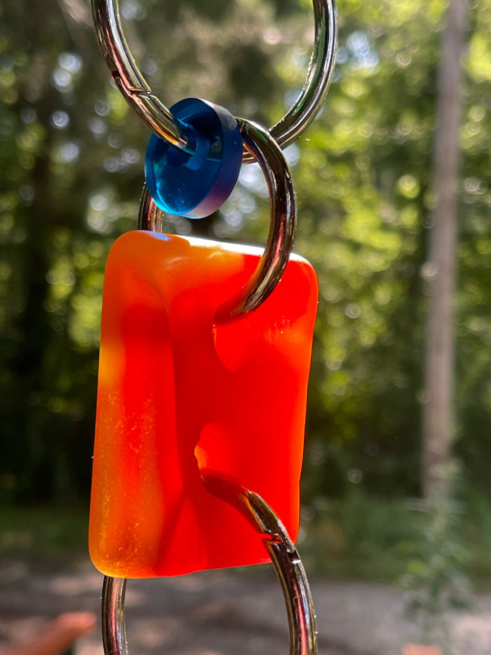 Petite 20” Chunky Glass Sun Chain Glows In Sunlight