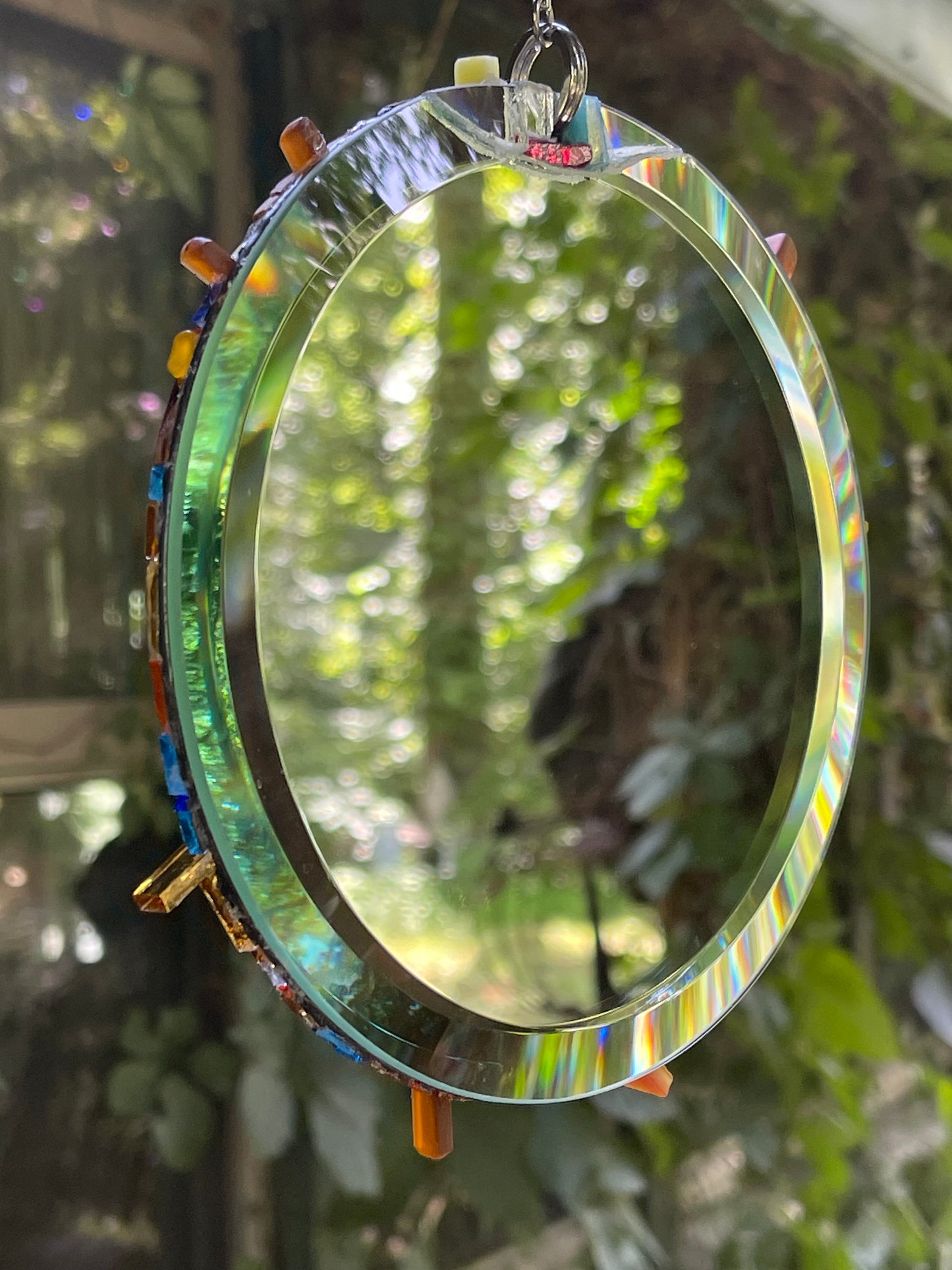 Celestial mirror mosaic stunning sun catcher