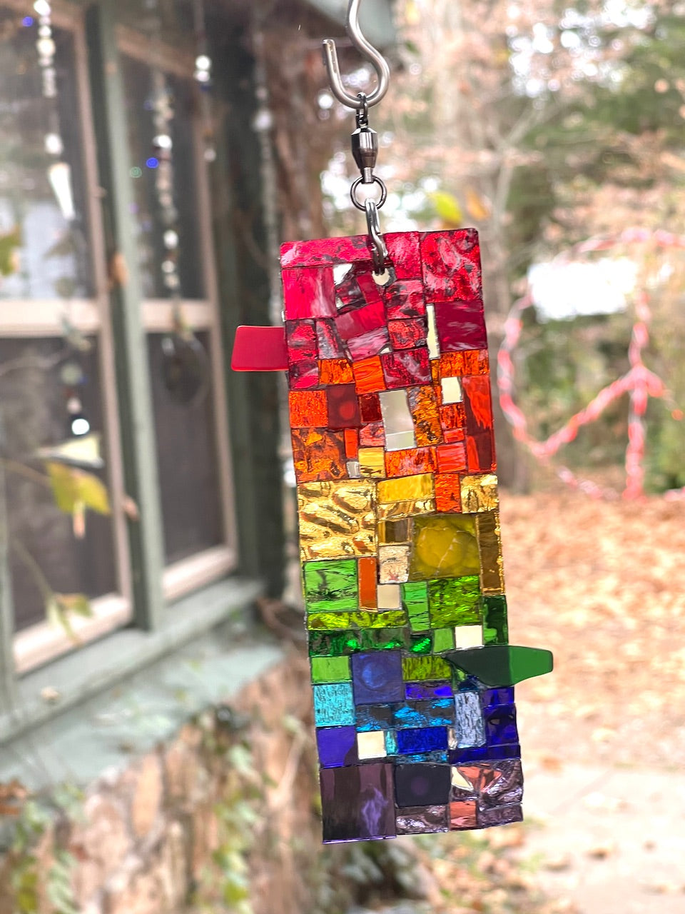 Petite 6” Rainbow Pride Mirror Mosaic Sun Catcher