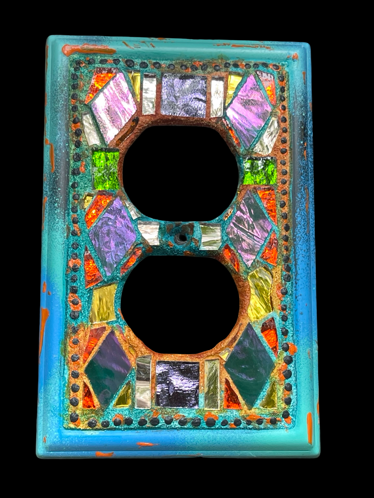 Mirror Mosaic Iridescent Plug In Cover, Beautifully Useful