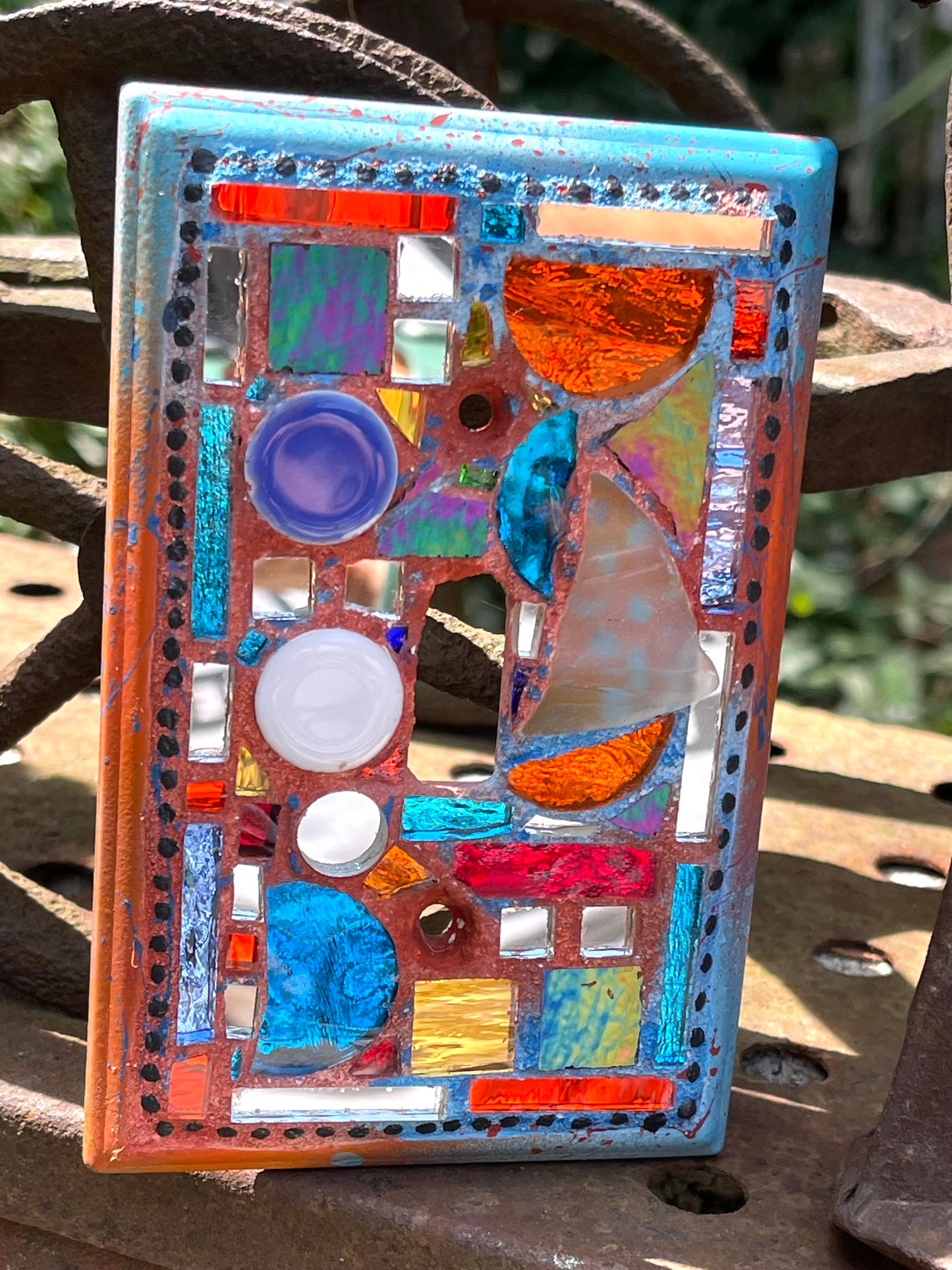 Santa Fe Rain Cloud Mosaic Single Toggle Light Switch